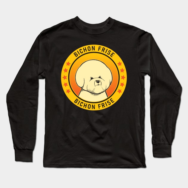 Bichon Frise Dog Portrait Long Sleeve T-Shirt by millersye